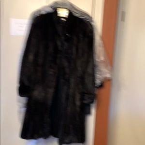 Woman’s vintage mink coat